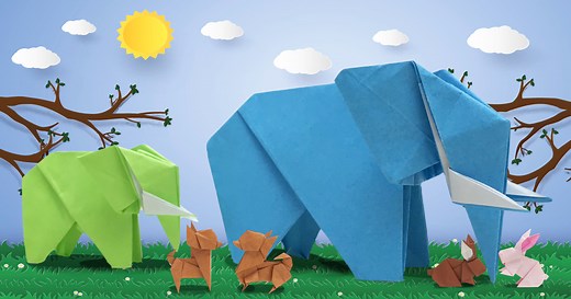 折り紙一枚で簡単につくれる立体の「かわいい動物」3選!プロが教える立体創作折り紙 | マイホームマガジン