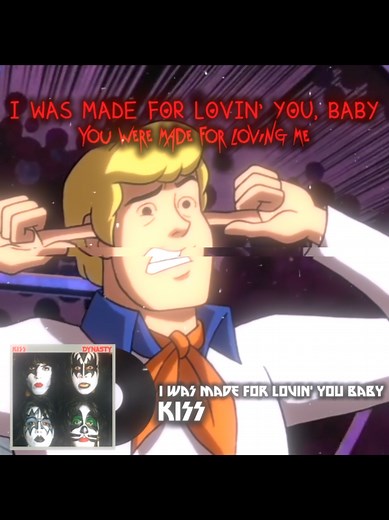 29 | I Was Made For Lovin' You Baby - KISS | #scoobydoo #kiss #iwasmadeforlovingyou #rock #lyric #fyp