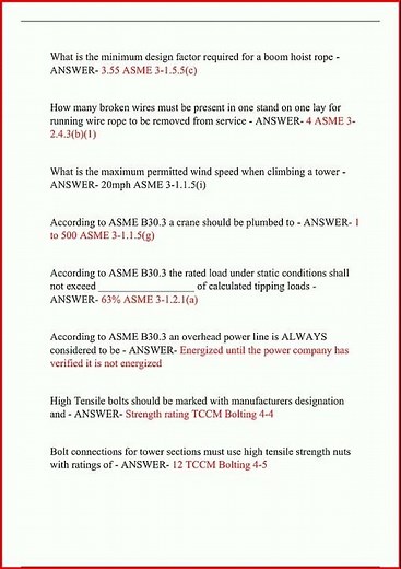 Nccco Tower Crane Exam Actual Exam 100 Questions And Correct video