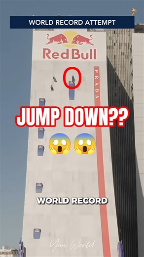Jump Down Skateboard From 50M Height???#worldrecord #skateboarding #viral