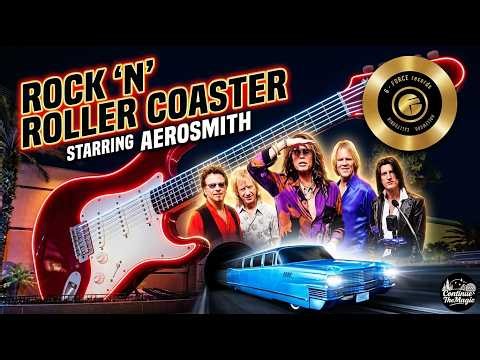 Backstage with Aerosmith! 🤘 Rock 'n' Roller Coaster (Including Queue, Pre-Show and Exit)