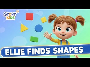 Ellie Finds Shapes | Learning Shapes Cartoon Story for Kids in English