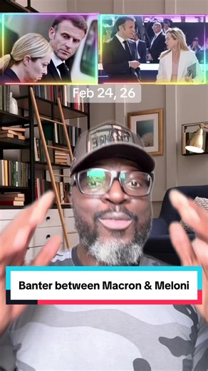 Banter between Emmanuel macron and Georgia Meloni over the d€@th of French right wing activist #italy #france #fyp #franceafrique #africa