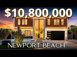 Newport Beach Home Tour: This Home Has 21 Foot GLASS FRONT DOORS and a DISAPPEARING POOL!