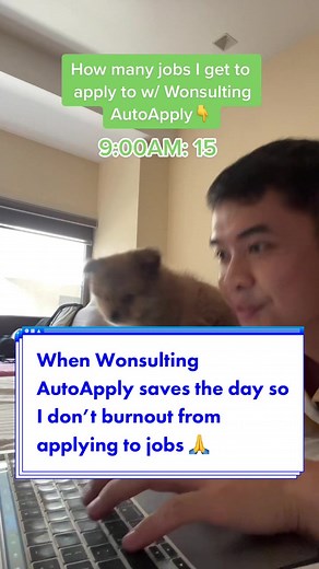 When #Wonsulting AutoApply saves the day so i dont burnout from applying to jobs 🙏 #fyp #jobtips #jobsearch