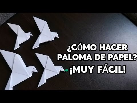 ¿CÓMO HACER PALOMAS 🕊 DE PAPEL? | [ORIGAMI] | SÚPER FÁCIL, LAS TIENES QUE HACER❗