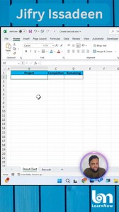 Dynamic Donut Chart in Excel #Excel #excelsinhala #exceltipsandtricks #ExcelForBeginners #excelshortcuts #SinhalaShorts #sinhala #donutchart | Jifry Issadeen