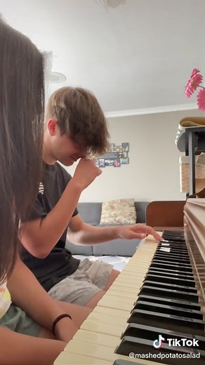 he's a natural 😮‍💨 #WorldPrincessWeek #fyp #piano #bf