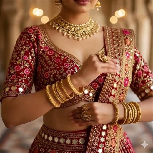 Royal Indian Bridal Look ✨ Timeless Elegance in Every Detail