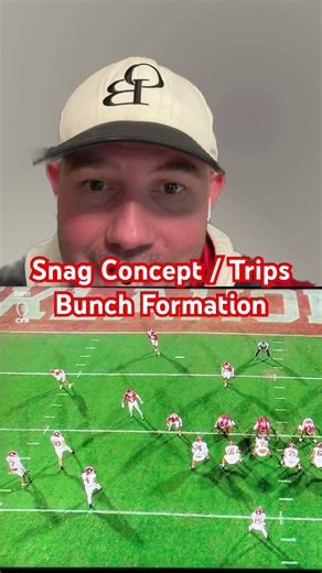 Snag Concept out of Trips Bunch Formation! #collegefootballplayoffs