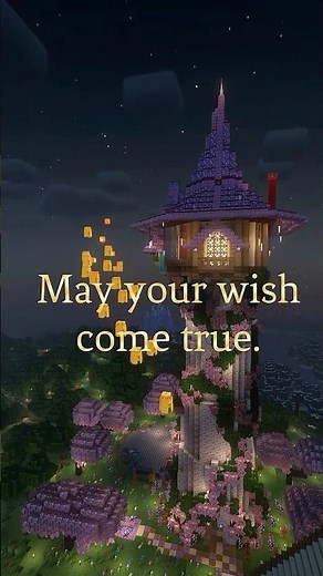 サバイバルでラプンツェルの塔を建築！#shorts #マイクラ #minecraft #ディズニー#disney #マインクラフト #まいくら