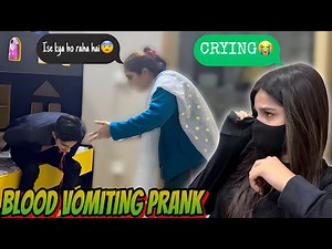 FAKE BLOOD VOMITING PRANK😰ON MOM & SISTER || GONE EXTREME WRONG😱|| #funnyvideo #familyvlog #prank