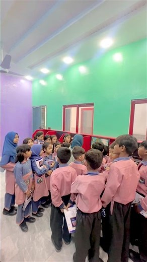 Grade One students enjoying their computer class and learning new digital skills step by step. 💻✨📚