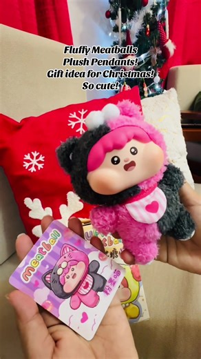Fluffy Meatballs Plush Keychain - Perfect Christmas Gift!
