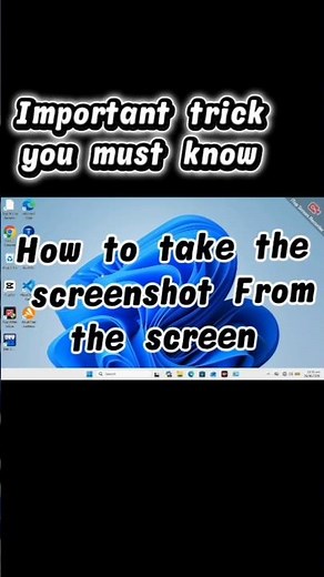 How to take a screenshot from screen on PC #shorts #computer trick