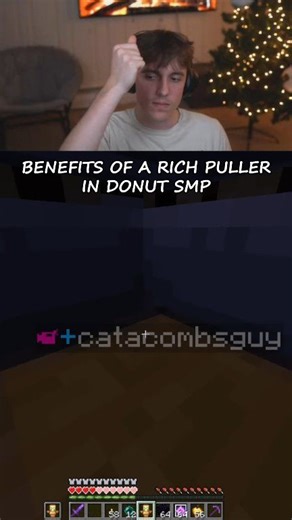 Benefits Of A Rich Puller In Donut SMP #drdonut #minecraft #minecraftrealms #minecraftfunny | Dr Donut Media