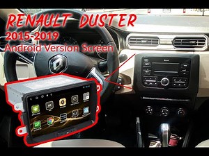 Android Screen For Renault Duster 2015-2019 Before and After Installation