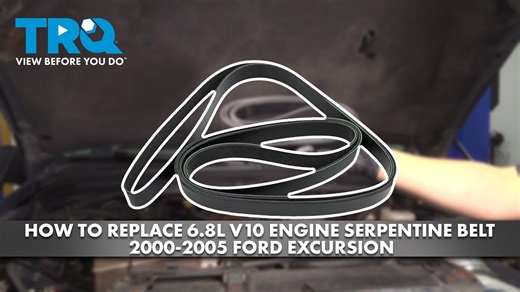 How to Replace 68 L V10 Engine Serpentine Belt 2000-2005 Ford Excursion