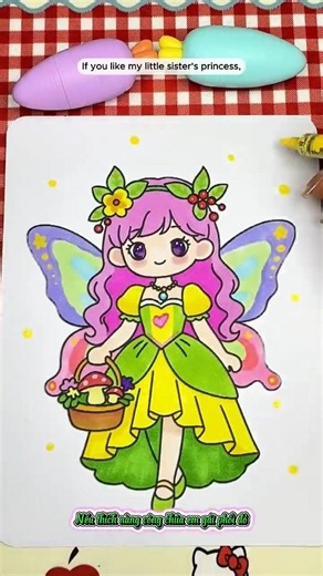 P123: ASRM Coloring Chị Chanh thi phối đồ công chúa cùng em gái #diycute #coloring #vetranh #tomau