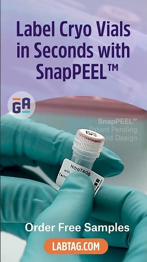 2-in-1 Cryogenic Label: Faster, Simpler, Smarter with SnapPEEL™