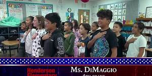 The Daily Pledge for Tuesday, October 11th comes from Ms. DiMaggio’s class at Henderson Elementary.