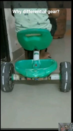 why car needs differential gear, tricycle experiment #shorts #automobile