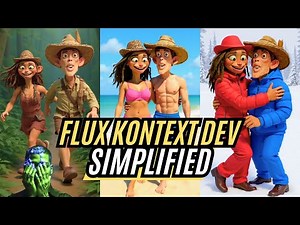FLUX.1 KONTEXT DEV Simple Workflow for comfyUI