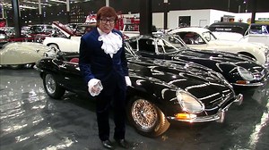8.1K views · 278 reactions | A surprise visitor to the Museum today was none other than international man of mystery, Austin Powers! He made a beeline for one of our favourites, the E-Type Jaguar – or “Shaguar” as he prefers to call what Enzo Ferrari famously described as the most beautiful car ever made. Austin literally drools over this 1962 Black Series 1 Roadster, one of 11 E-Types in the Museum at the last count. Come see them for yourself. Yeah baby! | Automotive Invest | Facebook