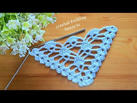 super and fast easy crochet pattern for beginners ✅️ crochet shawl step by step for beginners