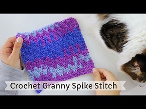 Crochet Granny Spike Stitch Tutorial