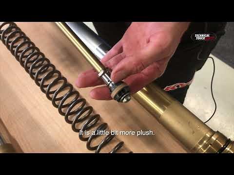 Checking out the KYB spring fork conversion kit for WP air forks at Technical Touch HQ