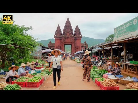 Inside Cambodia’s Rural Street Markets 2025 – Fresh Fish, Vegetables & Daily Life