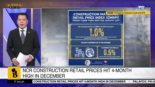 Tune in to Business Brief — your go-to source for the latest updates and insights in the world of business with Robert Tan on BNC. • President Marcos unleashes massive first quarter infra blitz — billions deployed to jolt Philippine economy. • President Marcos funnels billions into Metro Manila water, sanitation push in high-stakes urban overhaul. • Visa doors open — business groups hail 14-day visa-free entry for Chinese tourists. • CTA tosses 11.5-million-peso Calata tax case, redrawing the li