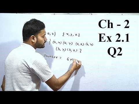 EX 2.1, Q2, Ch-2 Relation & Function, Class 11 Maths (NCERT), Number of ordered pairs