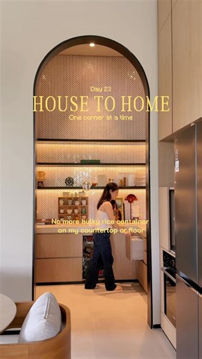 Apron and Creme | POV : Finally my rice storage doesn’t take up kitchen space 🤍 Rice containers take up a lot of space, either on the countertop or standing... | Instagram