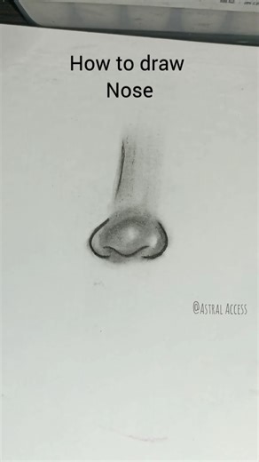 how to draw nose#art #drawing #sketch #easy #nose #tutorial #trending #shorts #viral #fyp #howtodraw