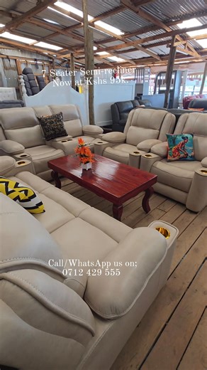 Sink into luxury and let the day melt away. Our newest semi-recliner sofa set is where comfort meets convenience, complete with cup holders for your perfect movie night. | Smart Hub Furniture | Facebook