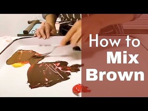 Color Mixing: Mixing Brown from the 3 primary colors