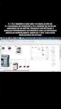 9.1-SIEMENS PLC+CADE SIMU V4+3D SIMULATION:9.1-3D CONNECTION DIAGRAM TO A SIEMENS PLC