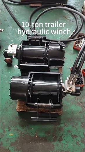 10-Ton Trailer Hydraulic Winch ！#HydraulicWinch #CraneWinch #MarineWinch #MiningWinch