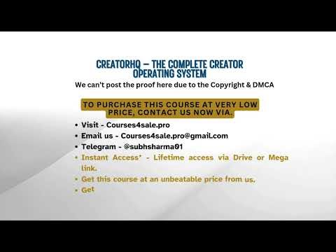 Courses4sale.pro — CreatorHQ – The Complete Creator Operating System