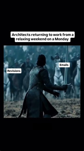 Architects after a perfect weekend, opening their work laptop on Monday 🥰🤩