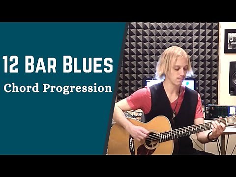 How to Play a 12 Bar Blues Chord Progression in the Key of E - Acoustic Blues Guitar Lesson
