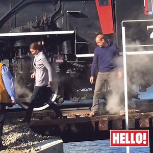 80K views · 4.2K reactions | Prince William and Duchess Kate teeter on the edge of danger as they climb over railway tracks in Carcross, Yukon | HELLO! | Facebook