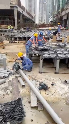 2.1K views | ABS PLUS easy installation steps; 1. Grids 2. Legs 3. ABS Plus domes 4. Steel mesh and rebars 5. Concrete casting Done ✅ #construction #building #disposableformwork #pipe #engineering #filling #voidformer | ABS YAPI | Facebook