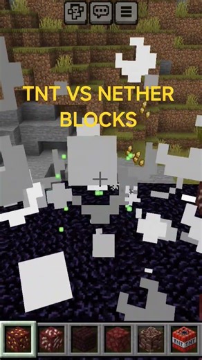 TNT VS NETHER BLOCKS#minecraft #senpaispider #gaming #mrbeast #technogamerz