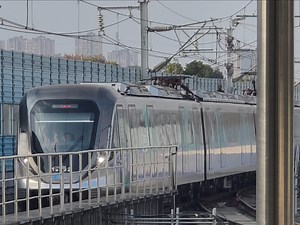 成都地铁万年老二19002车黄石站进站