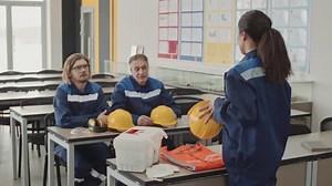 Safety Training Session in Bright Workplace Setting