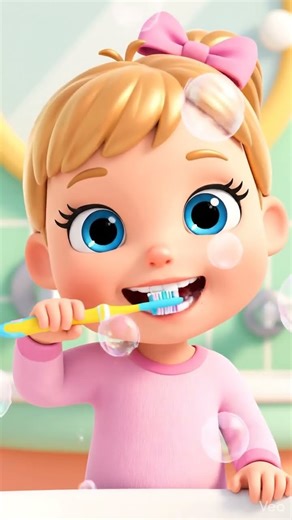 Brushing Teeth with Lia 🪥 | Cute Kids Routine 💖| Kids cartoon