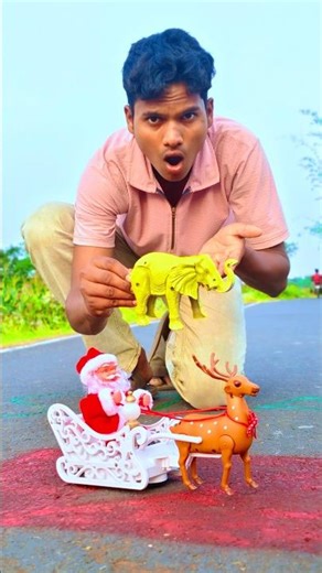 elephant vs Santa Claus#viral